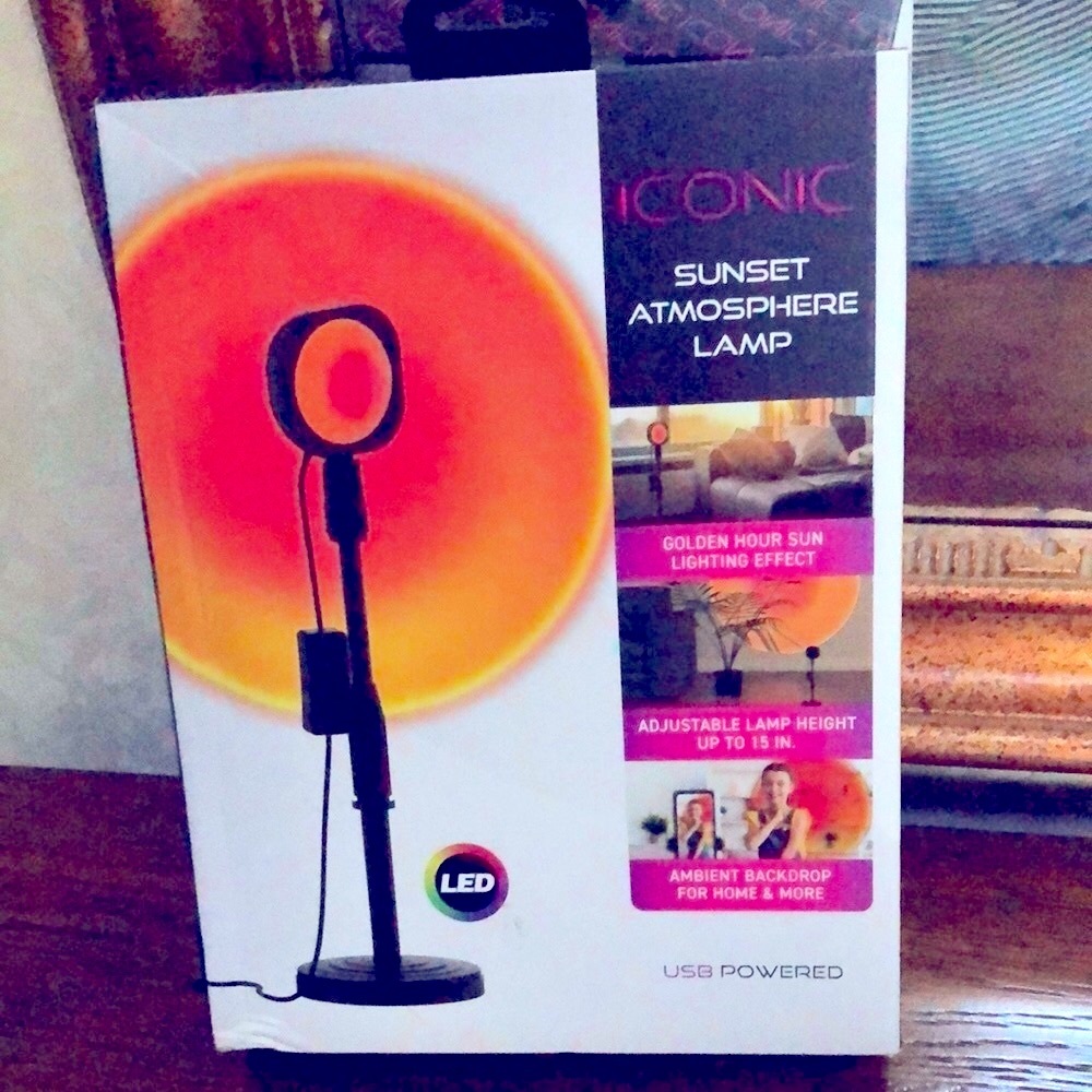 New Iconic Sunset adjustable LED Lamp. Soft calming ambient light sets the vibe.
